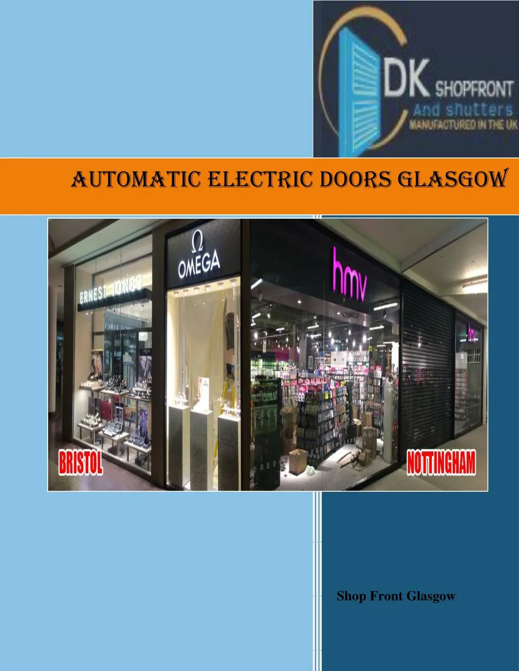 automatic electric doors glasgow