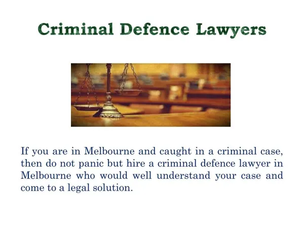 Are You Looking for Knowledgeable Lawyers in Melbourne?