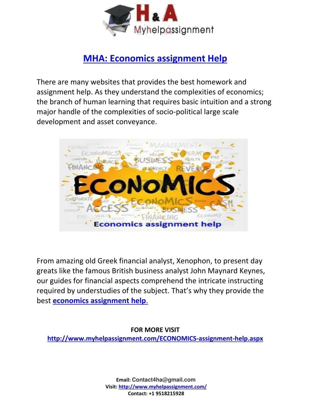 mha economics assignment help there are many