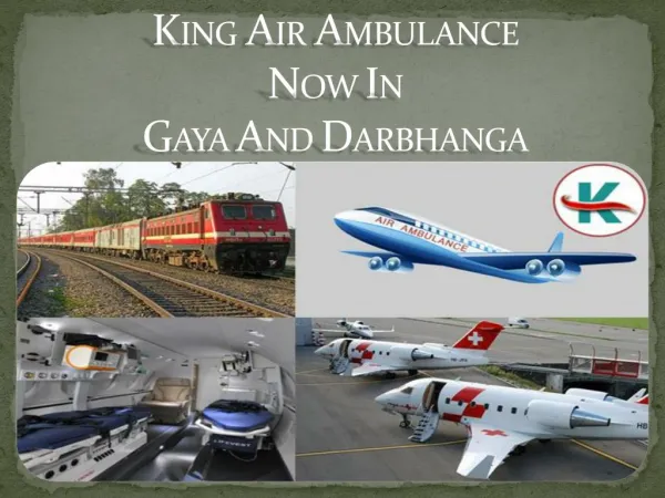 Get Emergency King Air Ambulance Services in Gaya