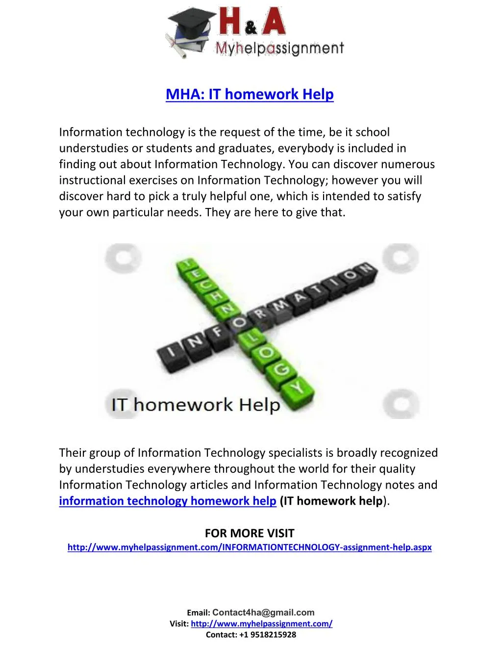 mha it homework help