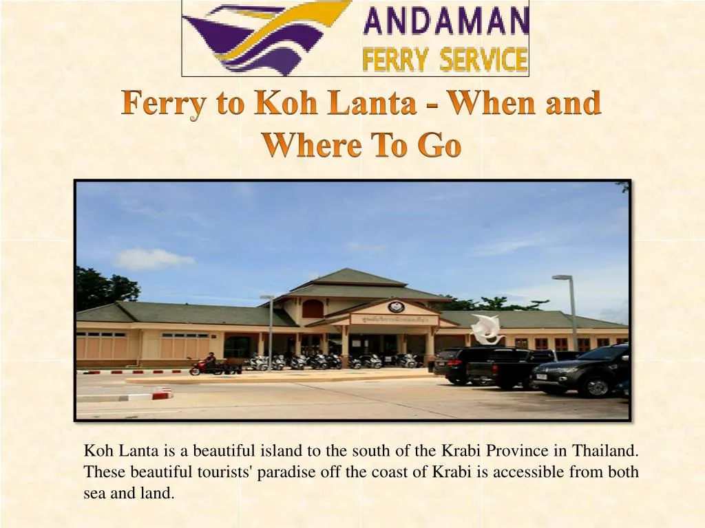 ferry to koh lanta when and where to go