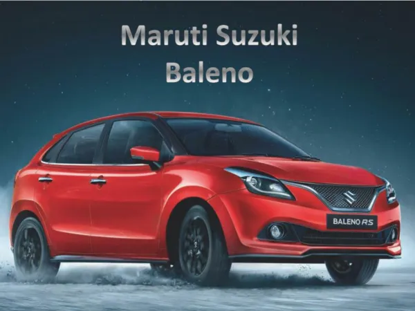 maruti suzuki baleno