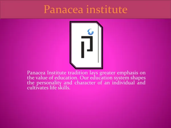 Best Coaching Institute in Jaipur - Panacea Institute