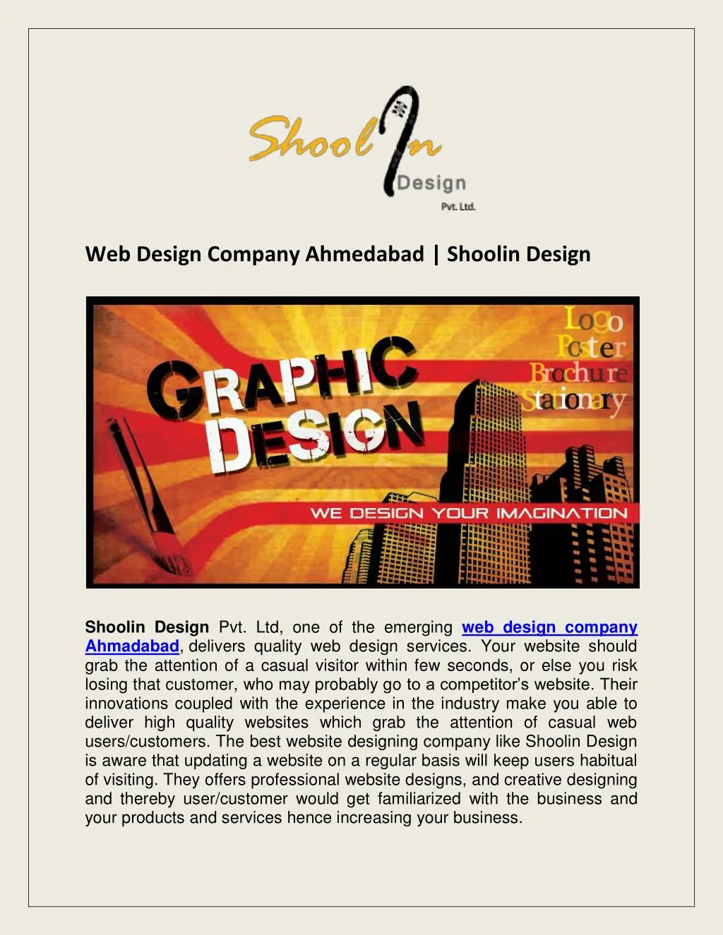 web design company ahmedabad shoolin design