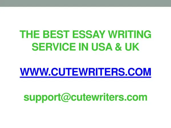 The Best Essay Writing Services in USA UK