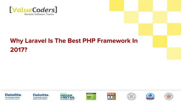Why Laravel Is The Best PHP Framework In 2017?