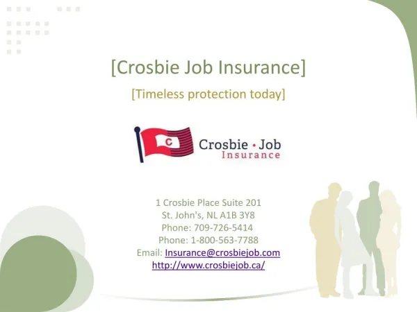 Crosbie Job Insurance