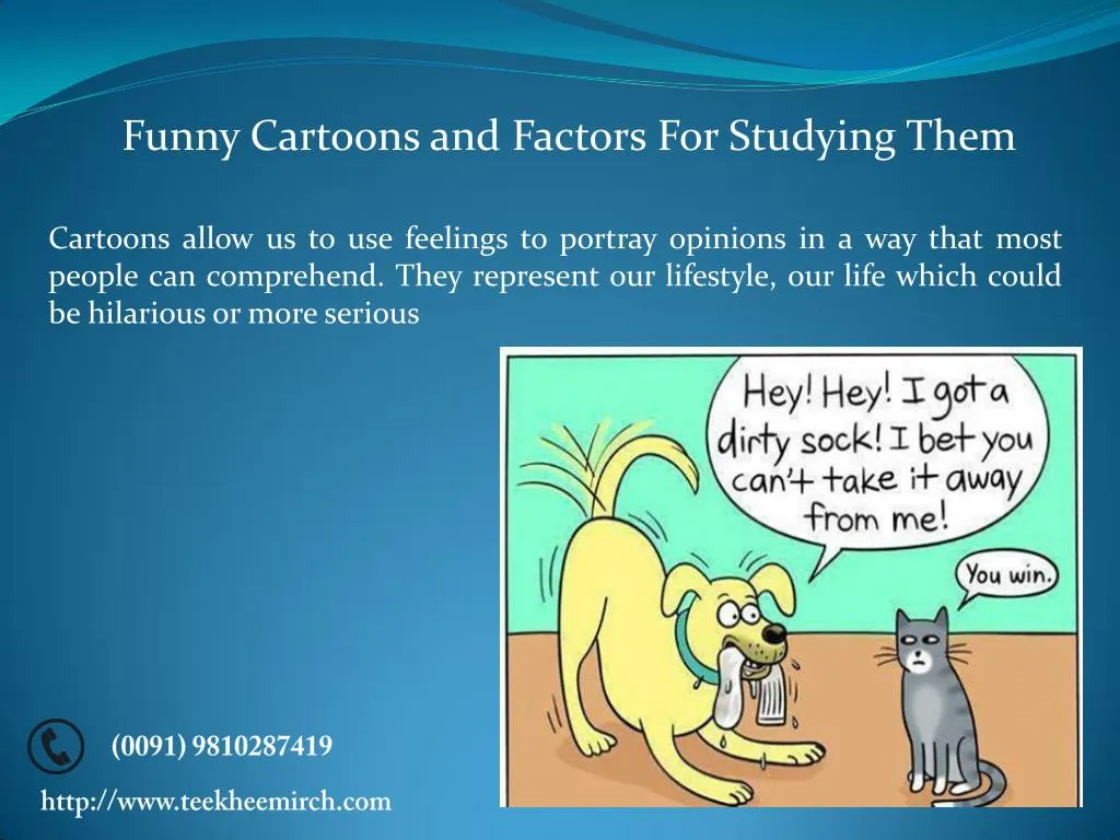funny cartoons and factors for studying them