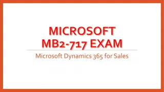 Microsoft MB2-717 braindumps - slide 1