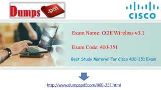 Dumps PDF 400-351 Dumps - slide 1