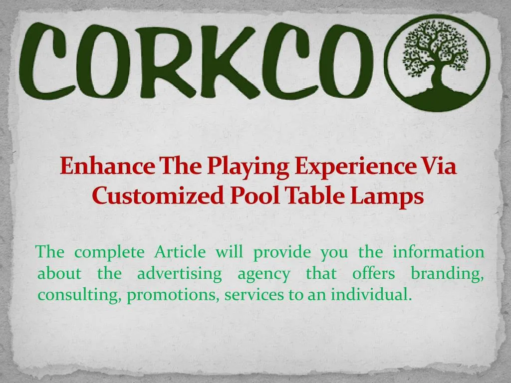 enhance the playing experience via customized pool table lamps