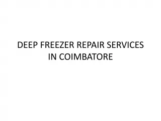 deep freezer - slide 1