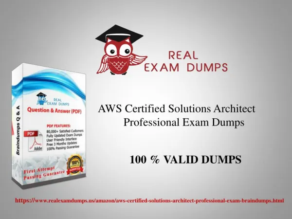 Buy AWS Certified Solutions Architect Professional Exam Dumps With 100% Passing Guarantee