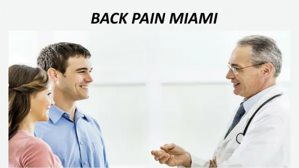 Back Pain Miami