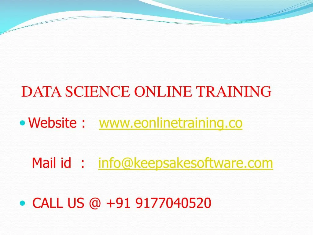 data science online training