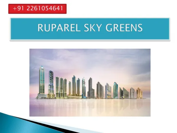ruparel project in kandivali west