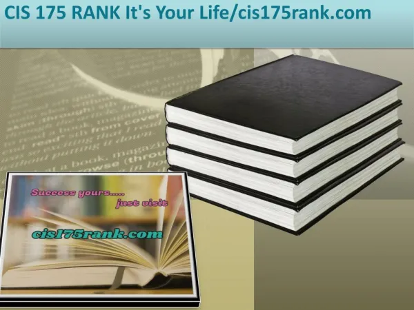 CIS 175 RANK It's Your Life/cis175rank.com