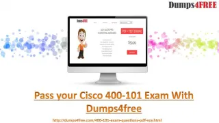 Cisco 400-101 Exam Braindumps Strategies Revealed - Dumps4free - slide 1