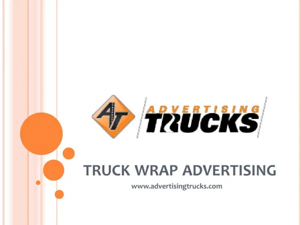 Truck Wrap Advertising - AT