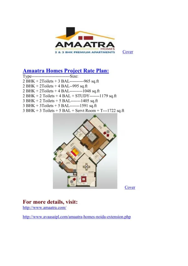 Flat in Noida#@ 91-9711619001 #@ Amaatra Homes