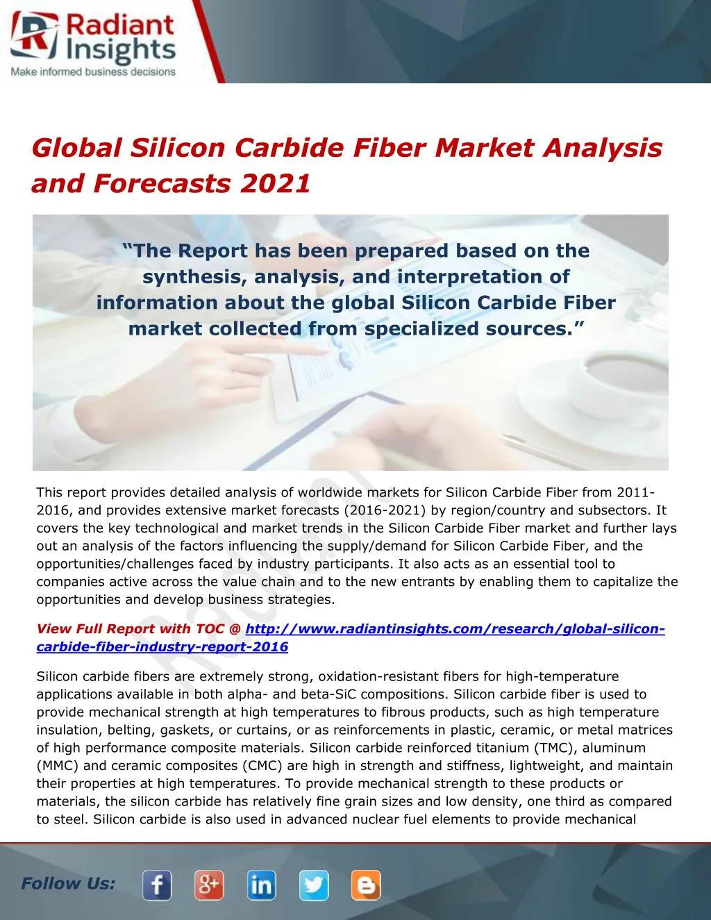 global silicon carbide fiber market analysis