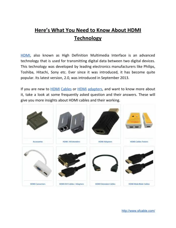 Answers to Your Queries About HDMI Technology