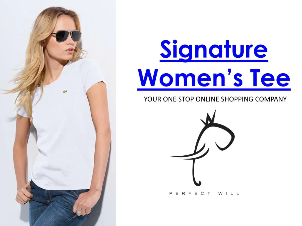 signature women s tee