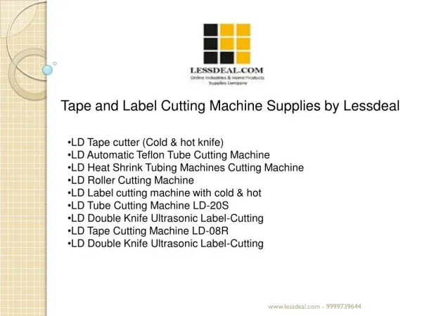 Tape & Label Cutting Machine