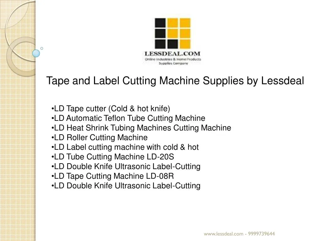 tape and label cutting machine supplies
