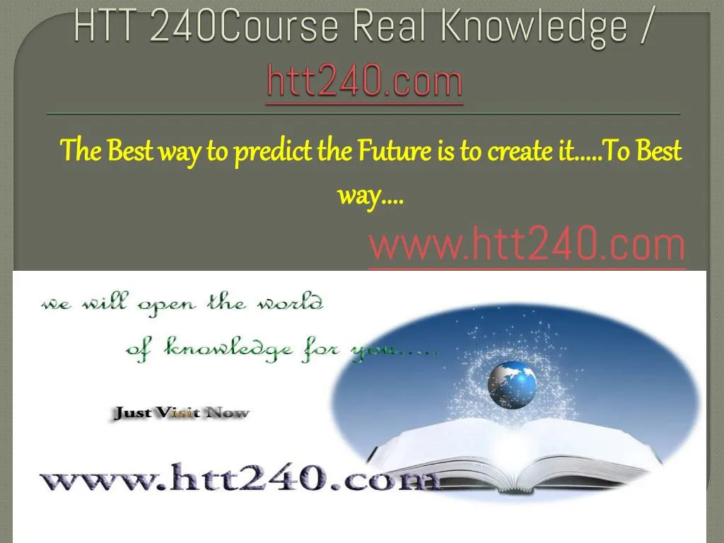 htt 240course real knowledge htt240 com