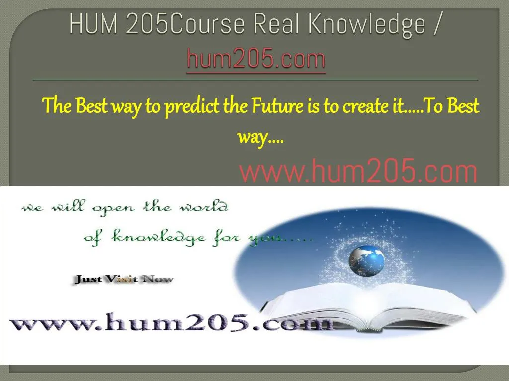 hum 205course real knowledge hum205 com