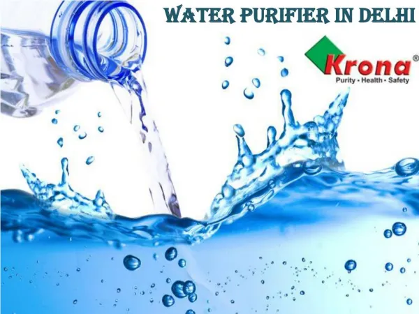 Kronaglobal- Best "aqua bliss" Water purifier online at best price in Delhi