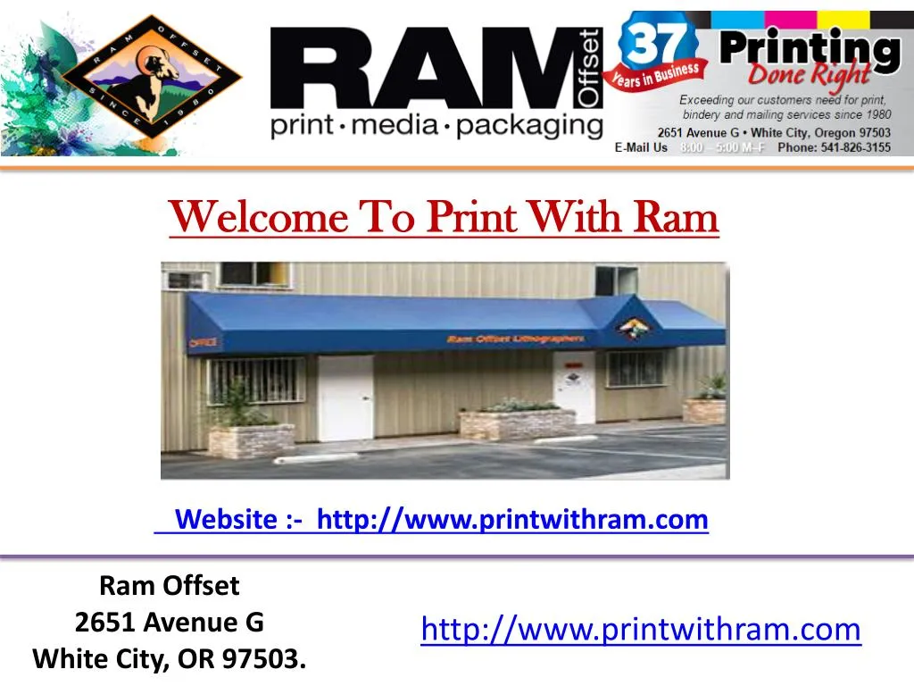 welcome to print with ram