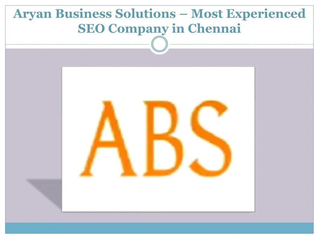 aryan business solutions most experienced seo company in chennai