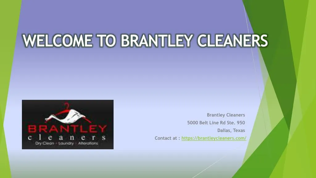 welcome to brantley cleaners