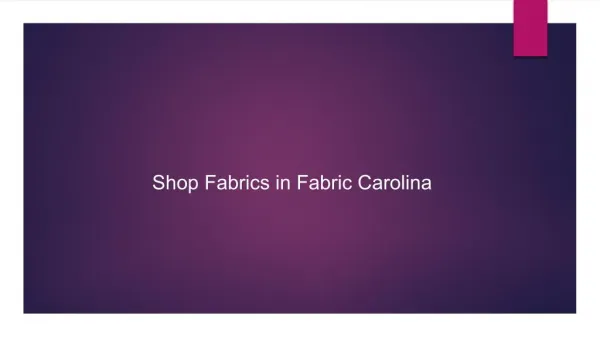 Shop Fabrics in Fabric Carolina