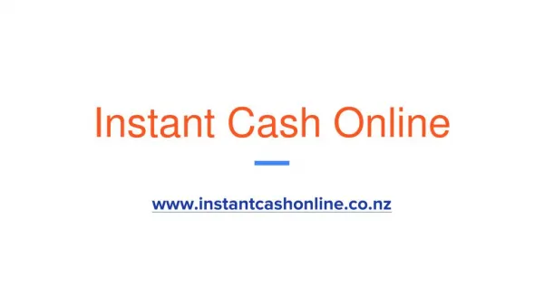 Fast cash loans online