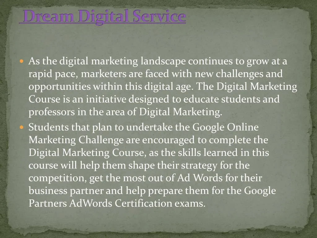 dream digital service