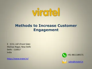 Methods to Increase Customer Engagement - slide 1