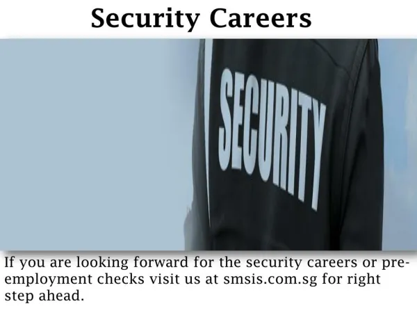 Security Careers - smsis.com.sg