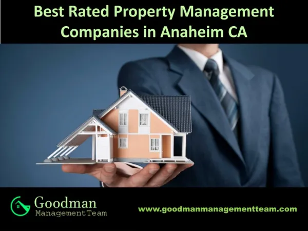 Best Rated Property Management Companies in Anaheim CA