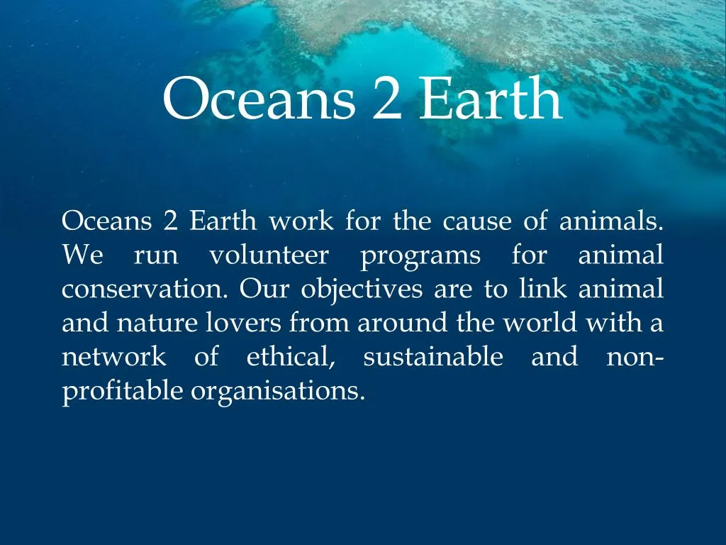 oceans 2 earth