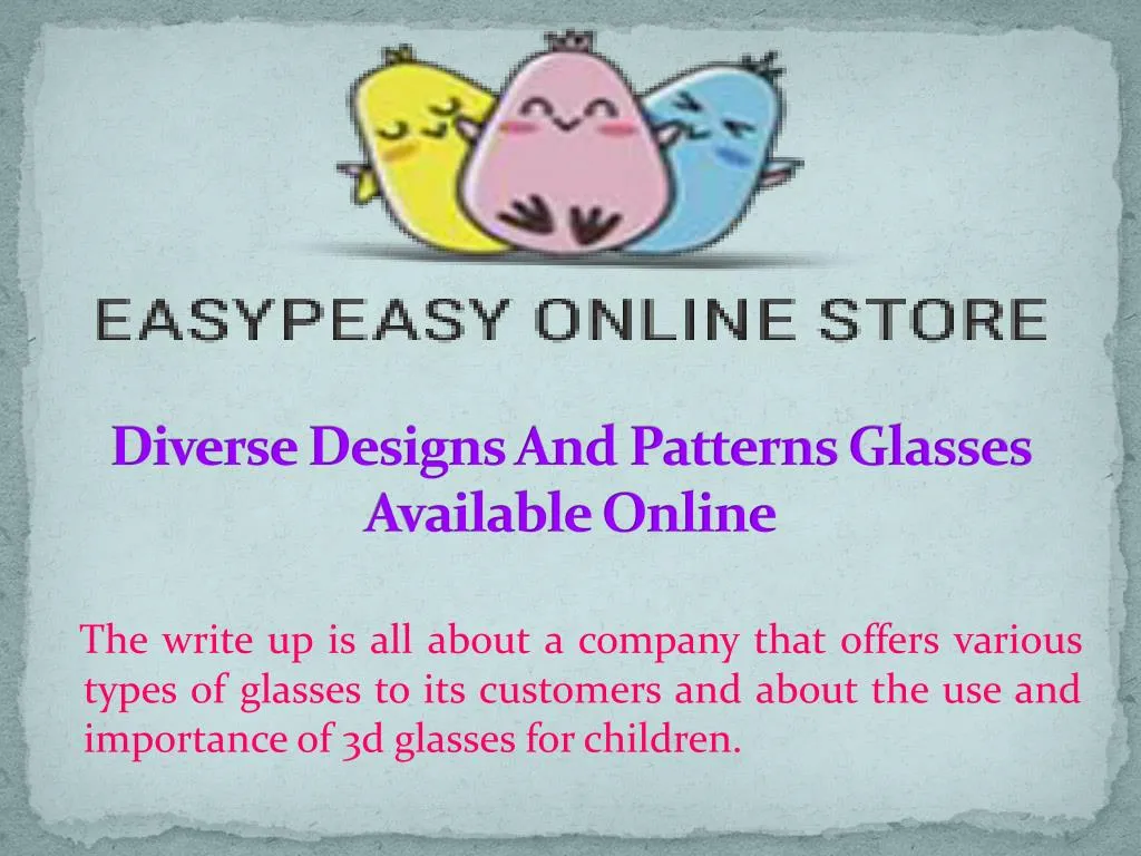 diverse designs and patterns glasses available online