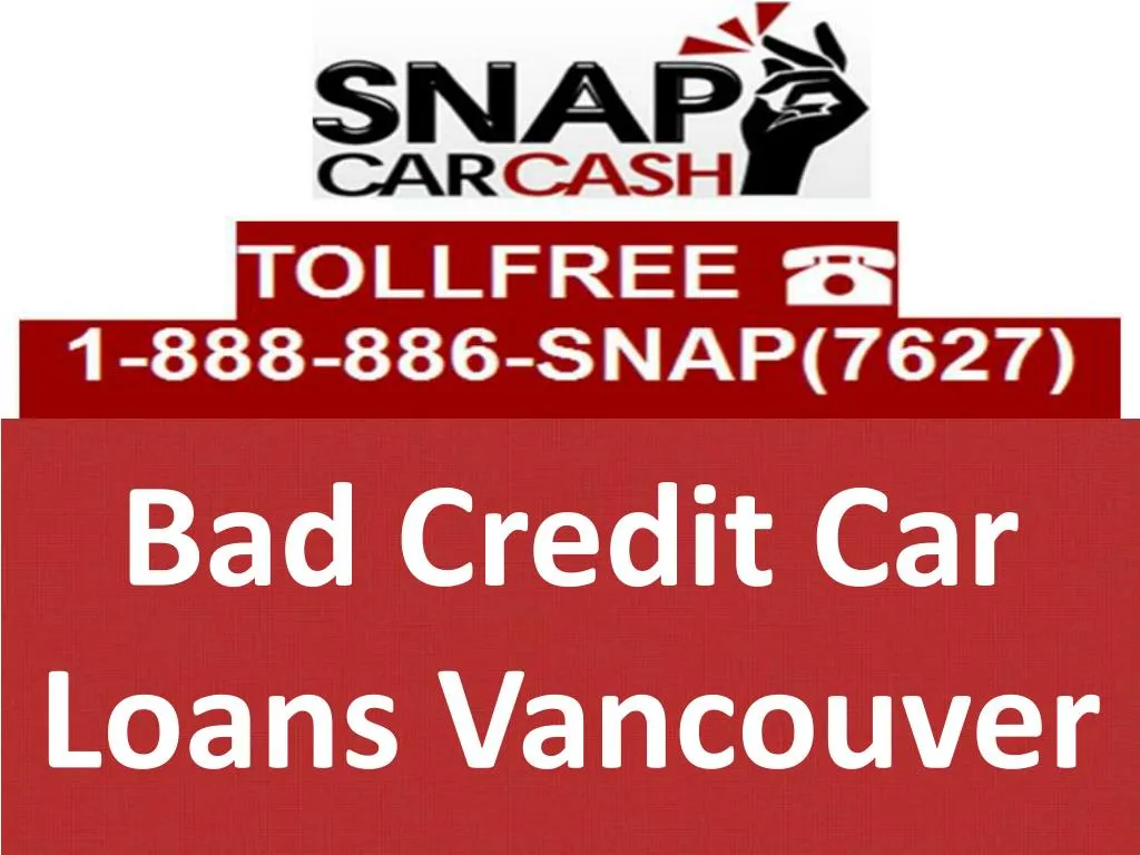 bad credit car loans vancouver