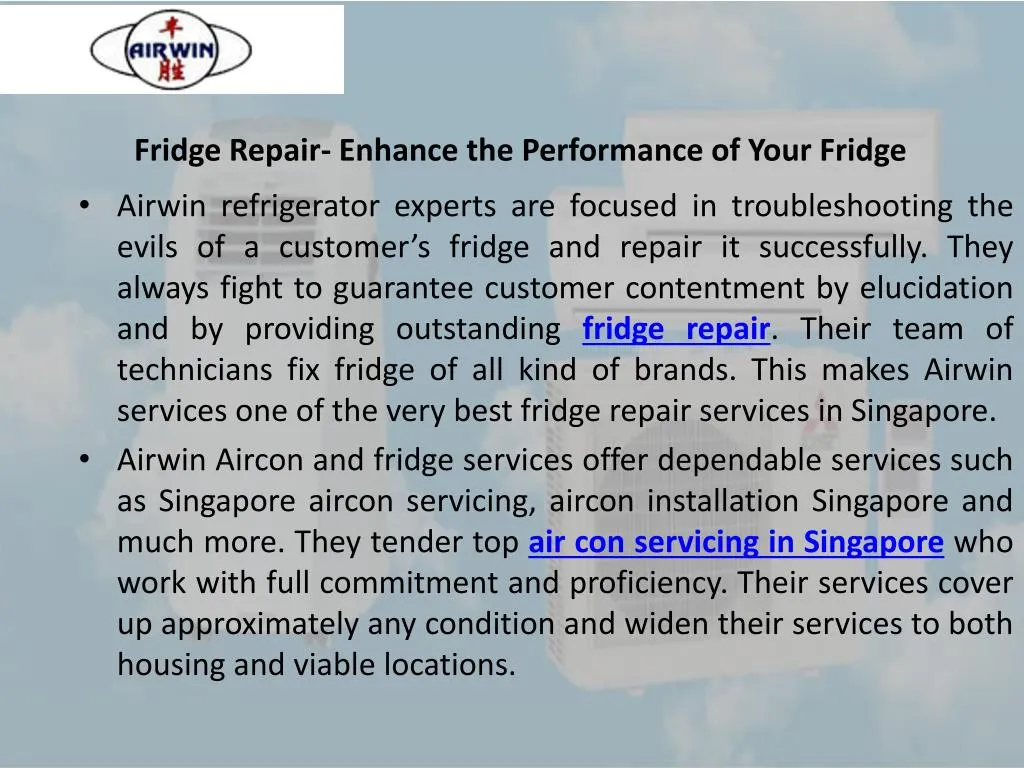 fridge repair enhance the performance of your fridge