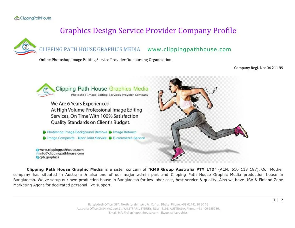 graphics design service provider company profile