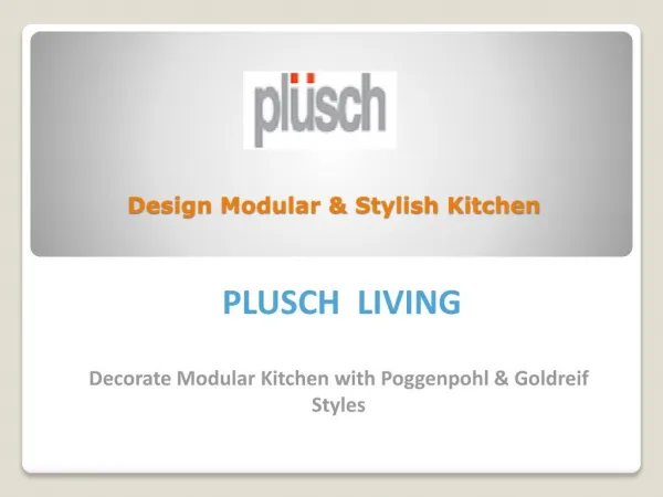 Beautify Your Kitchen with Luxury & Modern Designs
