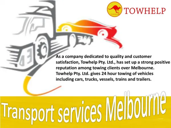 Transport services Melbourne