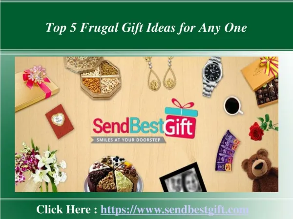 Top 5 Frugal Gift Ideas for Any One